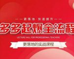 互力-多多新品打爆全流程，拼多多14天拉搜索自然流量，更落地·快速提升