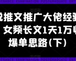 陆明明：2019全网营销特训营_虚拟项目特训班全套教程