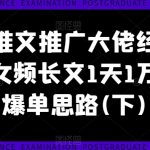 陆明明：2019全网营销特训营_虚拟项目特训班全套教程