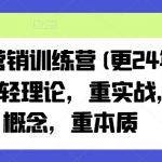 老A营销训练营(更25年3月)，轻理论，重实战，轻概念，重本质