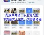 宝子哥头部团队短视频带货，以混剪为主，不需要真人出镜，不需要拍摄