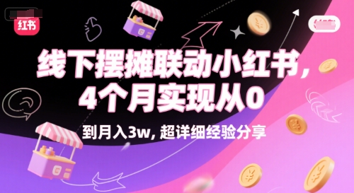 线下摆摊联动小红书，4 个月实现从 0 到月入3w，超详细经验分享[/erphpdown]