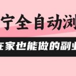 苏宁全自动浏览，在家也能做的副业，无需人工，0风控，单机日入5张+，直接矩阵开干【揭秘】