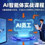 Ai智能体实战课程，0基础跨越Ai鸿沟，打造24小时帮你工作的Ai员工，打破常规，以实战定义Ai