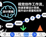 视觉创作工作流，快速掌握设计思维，提升设计质量和效率