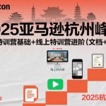 2025亚马逊杭州峰会，线上特训营基础+线上特训营进阶（文档+视频）