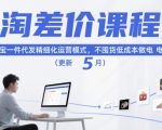 淘差价课程，淘宝一件代发精细化运营模式，不囤货低成本做电商（更新12月）