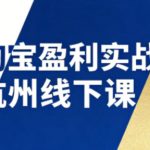淘宝盈利实战班杭州线下课12月26-28日（音频+字幕），帮你掌握SOP流程+12门核心技术