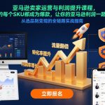 亚马逊卖家运营与利润提升课程，让你的每个SKU都成为爆款，让你的亚马逊利润一路飙升（更新12月）