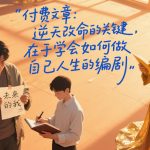 付费文章：逆天改命的关键，在于学会如何做自己人生的编剧