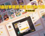 漫画故事赛道条条爆款制作简单，单日变现5张+，全流程讲解