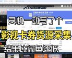 影视卡券采集系统，比闲鱼价格还低