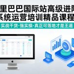 阿里巴巴国际站高级进阶系统运营培训精品课程，实战干货，强实操，真正可落地才是王道