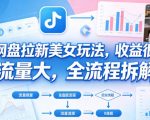 B站网盘拉新美女玩法，收益很稳定，流量大，全流程拆解
