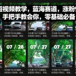 情感短视频教学，蓝海赛道，涨粉快，收益高，手把手教会你，零基础必备