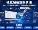 独立站运营实战课,从0到1,零基础也能快速上手,开启你的品牌出海掘金之旅 独立站运营实战课,从0到1,零基础也能快速上手,开启你的品牌出海掘金之旅