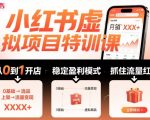 小红书虚拟项目特训课,帮你从0到1打造稳定盈利的店铺,抓住流量红利(更新9月) 小红书虚拟项目特训课,帮你从0到1打造稳定盈利的店铺,抓住流量红利(更新9月)
