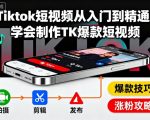 Tiktok短视频从入门到精通,学会制作TK爆款短视频 Tiktok短视频从入门到精通,学会制作TK爆款短视频