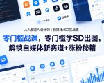 人人都是AI设计师｜自媒体xSD实战课，零门槛学SD出图，解锁自媒体新赛道+涨粉秘籍