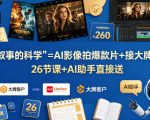 学《叙事的科学》=AI影像拍爆款片+接大牌客户？26节课+AI助手直接送【原创双语字幕】