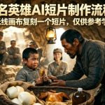 无名英雄AI短片制作流程！用无线画布复刻一个短片，仅供参考学习