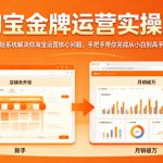 淘宝金牌运营实操班，从0开始系统解决你淘宝运营核心问题，手把手带你完成从小白到高手的蜕变